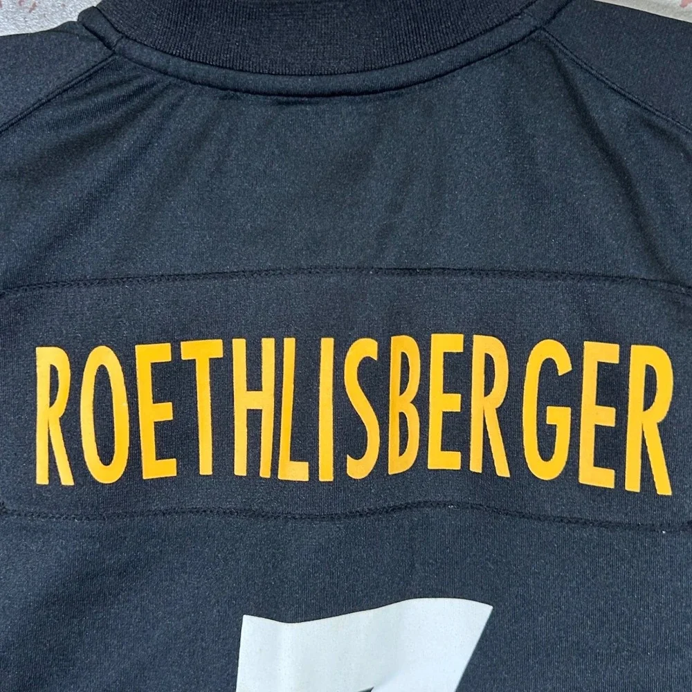 Nike‎ Pittsburgh Steelers Ben Roethlisberger 7 Jersey Kids Medium 10-12 Black